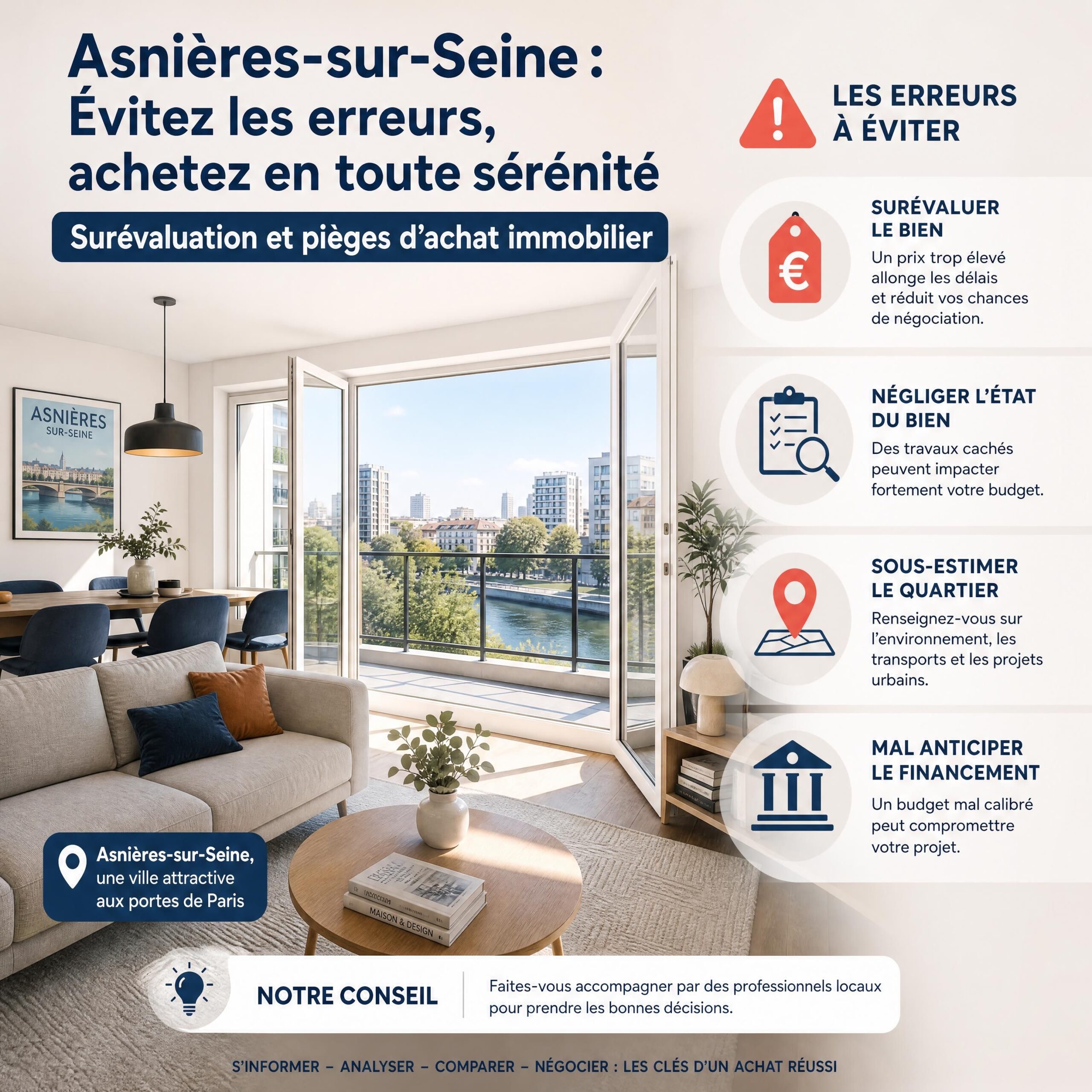 Immobilier Asnières-sur-Seine - Les 5 Pièges à Éviter Absolument pour Réussir votre Projet